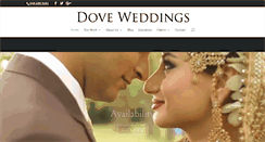 Desktop Screenshot of dove-weddings.com