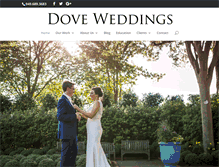 Tablet Screenshot of dove-weddings.com